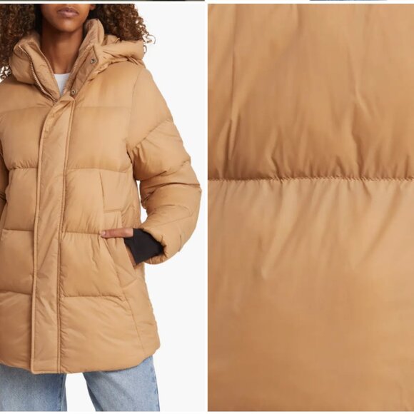 Halfdays Tan Puffer Jacket - Picture 7 of 15